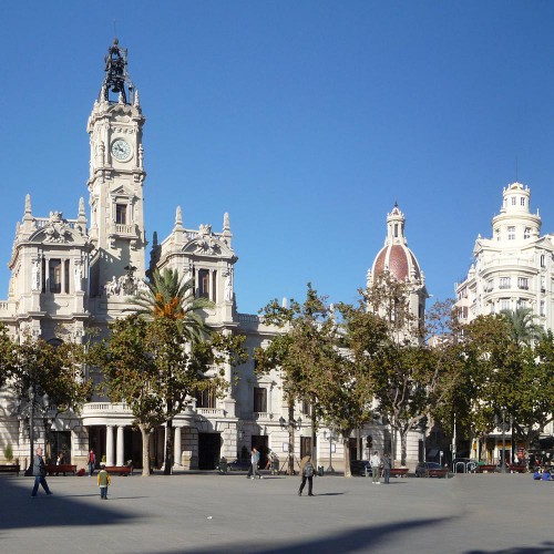 Площадь мэрии, Валенсия - Plaza de Ayutamiento, Valencia
